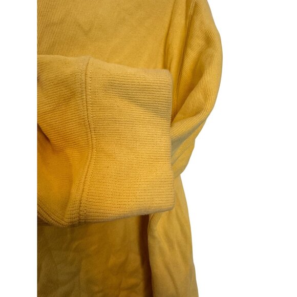 Polo Ralph Lauren Yellow 1/4 Zip Pullover Sweatshirt Mens Large 100% Cotton - Picture 8 of 8